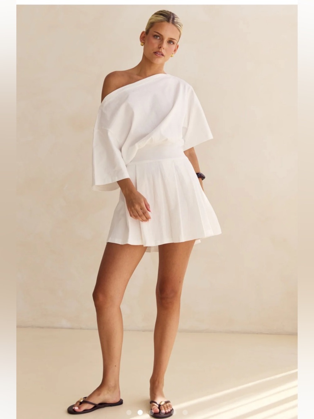 RUNWAY SCOUT Marni Mini dress in white